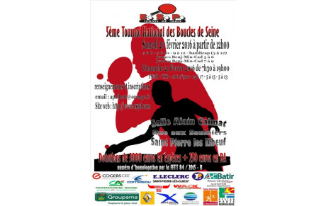 5eme tournoi National des Boucles de Seine les 20 et 21 février 2016