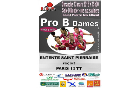 PRO B Dames 3eme journée retour à domicile