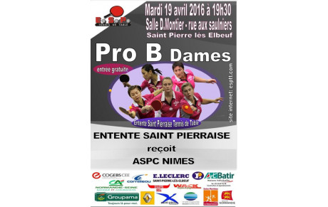 PRO B Dames 5eme journée retour à domicile