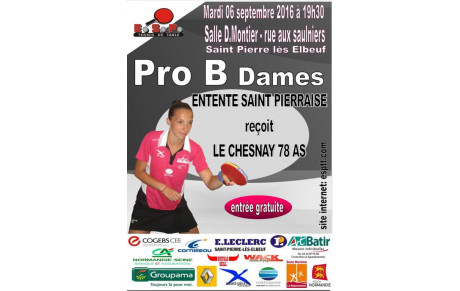 PRO B Dames 1ere journée 2016/2017 à domicile