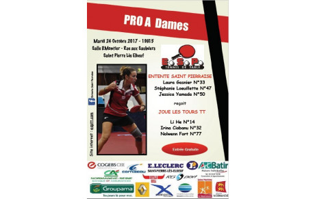 Pro A Dames J3 à domicile