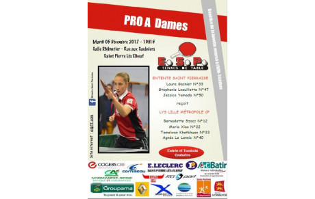 Pro A Dames J5 à domicile