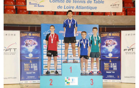 Championnat de France cadets 2018 Thibault et Martin sur le podium